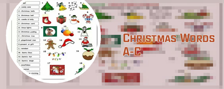 Christmas vocabulary game