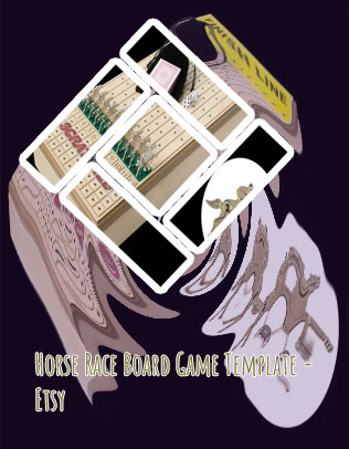 Horse racing board game